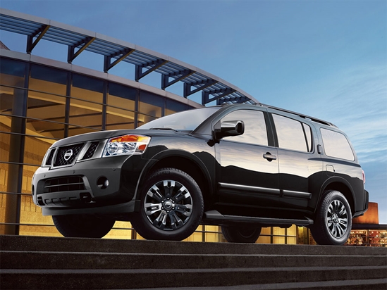 Nissan Armada 2005-2015 Piano Black Pillar Trim