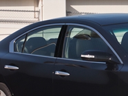 Nissan Maxima 2009-2014 Brushed Aluminum Black Pillar Cover Diagram