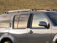 Nissan Pathfinder 2005-2012 Brushed Aluminum Black Pillar Trim Diagram