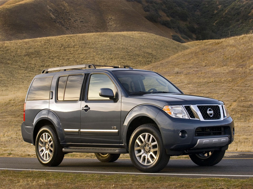 Nissan Pathfinder 2005-2012 Brushed Aluminum Black Pillar Trim