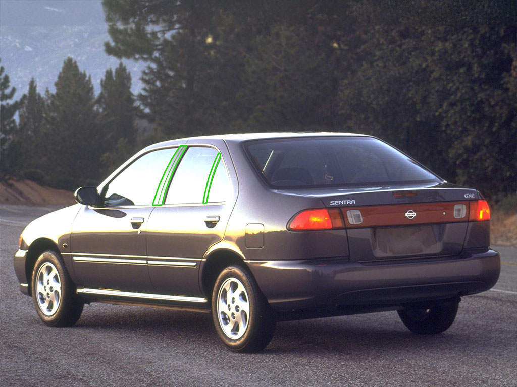 Nissan Sentra 1995-1999 Pillar Post Trim Installation Location