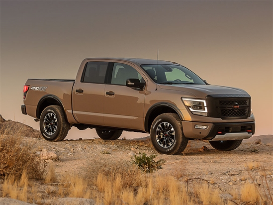 Nissan Titan 2016-2023 Crew Cab Piano Black Pillar Trim