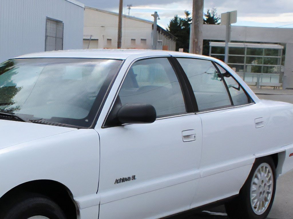 Oldsmobile Achieva 1992-1997 Matte Black Pillar Trim Diagram