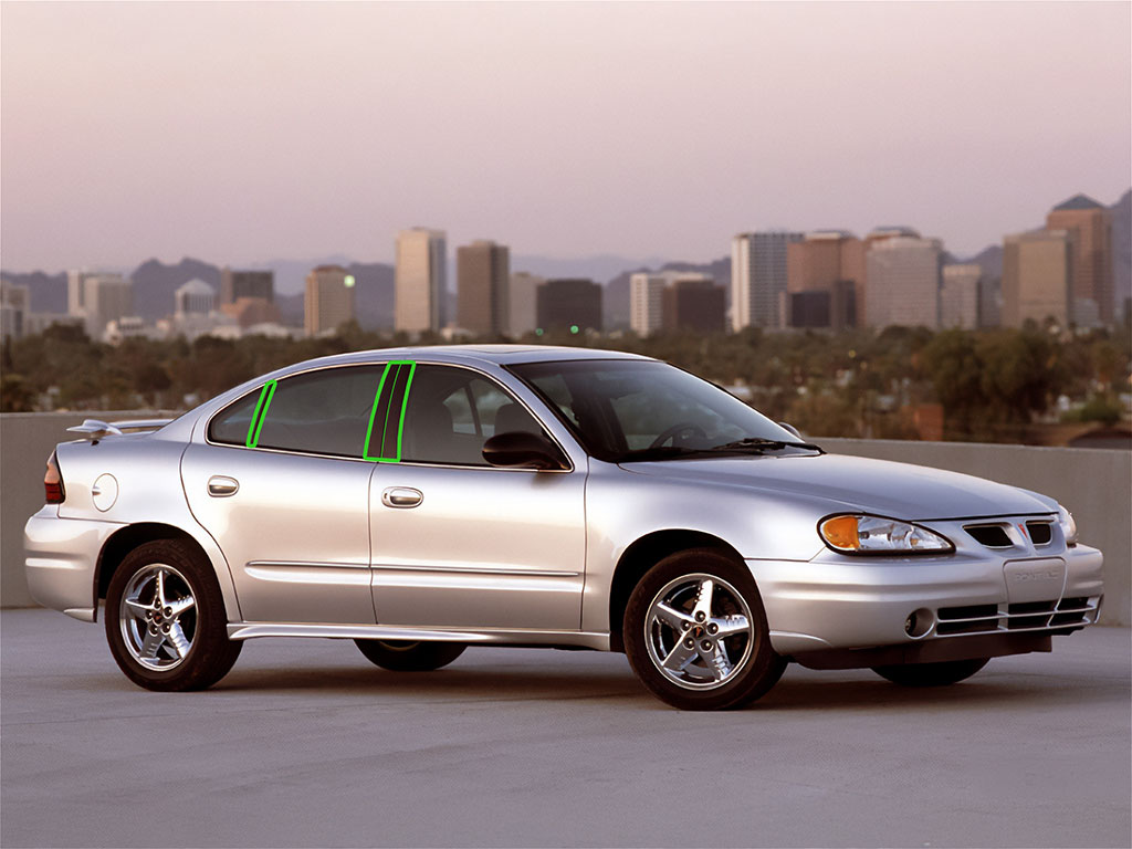 Pontiac Grand Am 1999-2005 Sedan Pillar Post Trim Installation Location