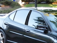 Pontiac Grand Prix 1997-2003 Coupe Brushed Aluminum Black Pillar Trim Diagram