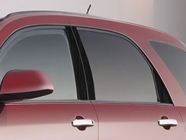 Pontiac Torrent 2006-2009 Brushed Aluminum Black Pillar Trim Diagram