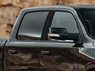 Ram 1500 2019-2024 Crew Cab / Quad Cab Brushed Aluminum Black Pillar Trim Diagram