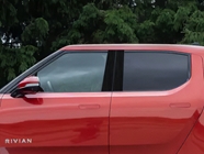 Rivian R1T 2022-2024 Brushed Aluminum Black Pillar Trim Diagram