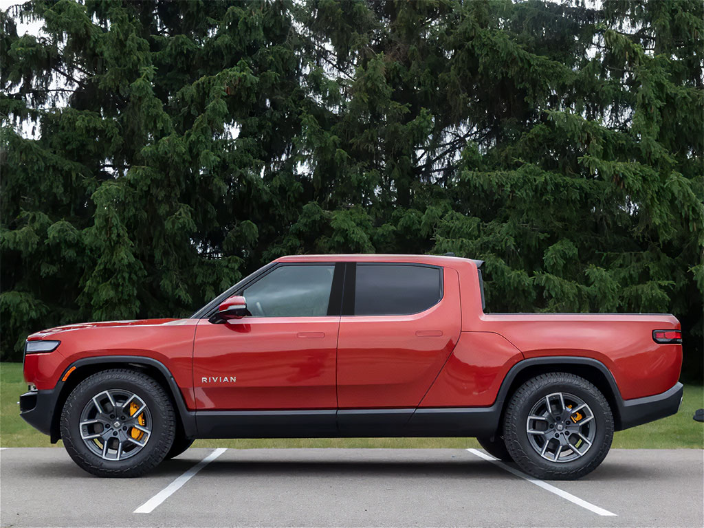 Rivian R1T 2022-2024 Matte Black Pillar Trim