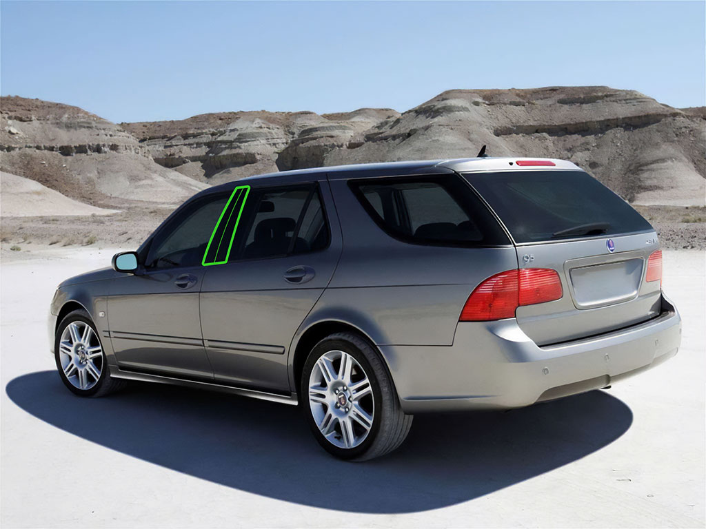 Saab 9-5 2006-2010 Wagon Pillar Post Trim Installation Location