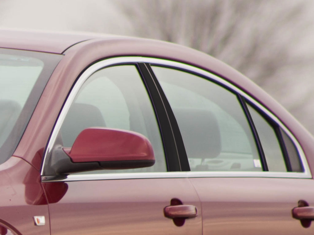 Saturn Aura 2007-2009 Matte Black Pillar Trim Diagram