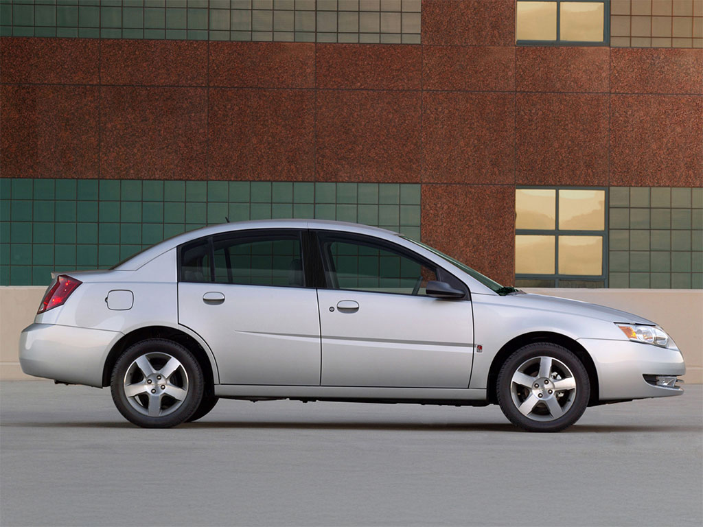 Saturn Ion 2003-2007 Brushed Aluminum Black Pillar Trim