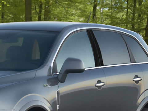 Rtrim™ Saturn Vue 2002-2007 Brushed Aluminum Black Pillar Post Trim