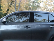 Scion xD 2008-2014 Brushed Aluminum Black Pillar Trim Diagram