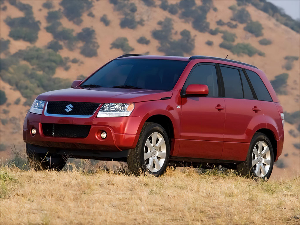 Suzuki Grand Vitara 2006-2013 Matte Black Pillar Trim