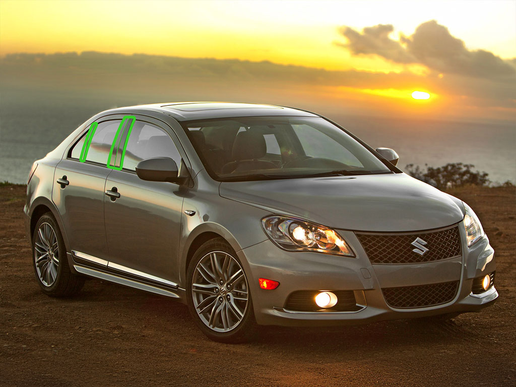 Suzuki Kizashi 2010-2013 Pillar Post Trim Installation Location