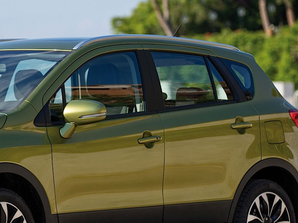 Suzuki SX4 2007-2013 Matte Black Pillar Trim Diagram