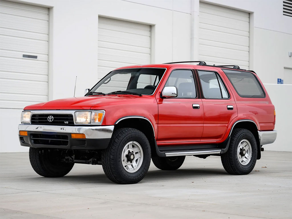 Toyota 4Runner 1990-1995 Brushed Aluminum Black Pillar Trim