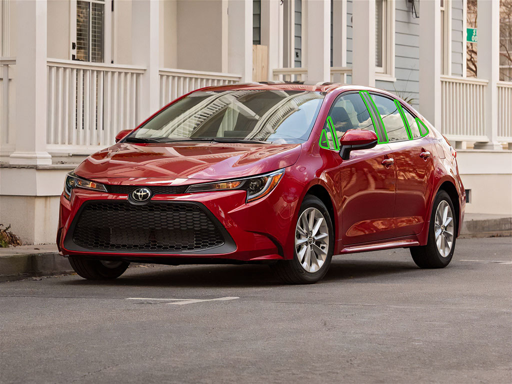 Toyota Corolla 2019-2023 Pillar Post Trim Installation Location