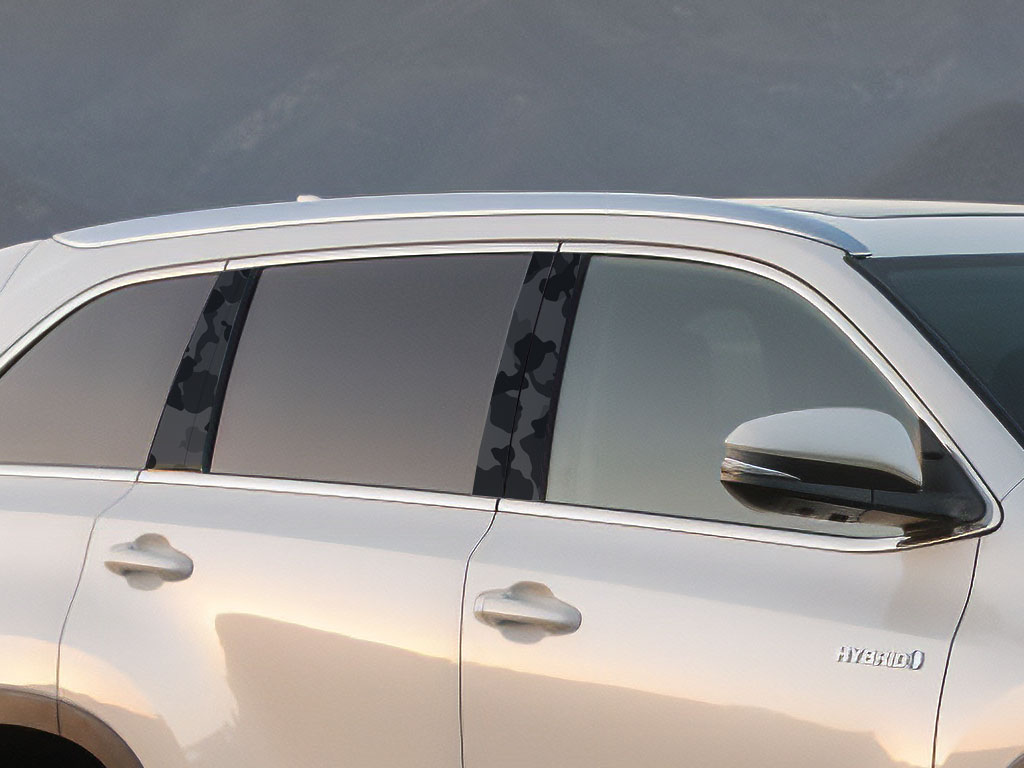 Toyota Highlander 2014-2019 Camo Pillar Trim Diagram