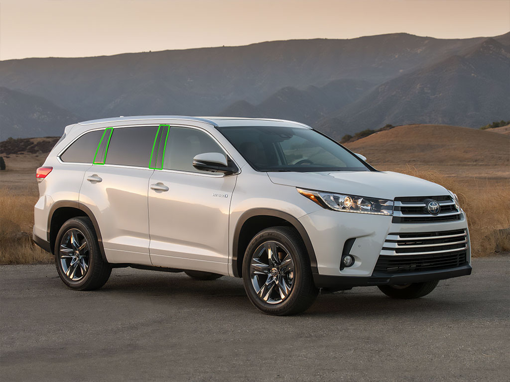 Toyota Highlander 2014-2019 Pillar Post Trim Installation Location