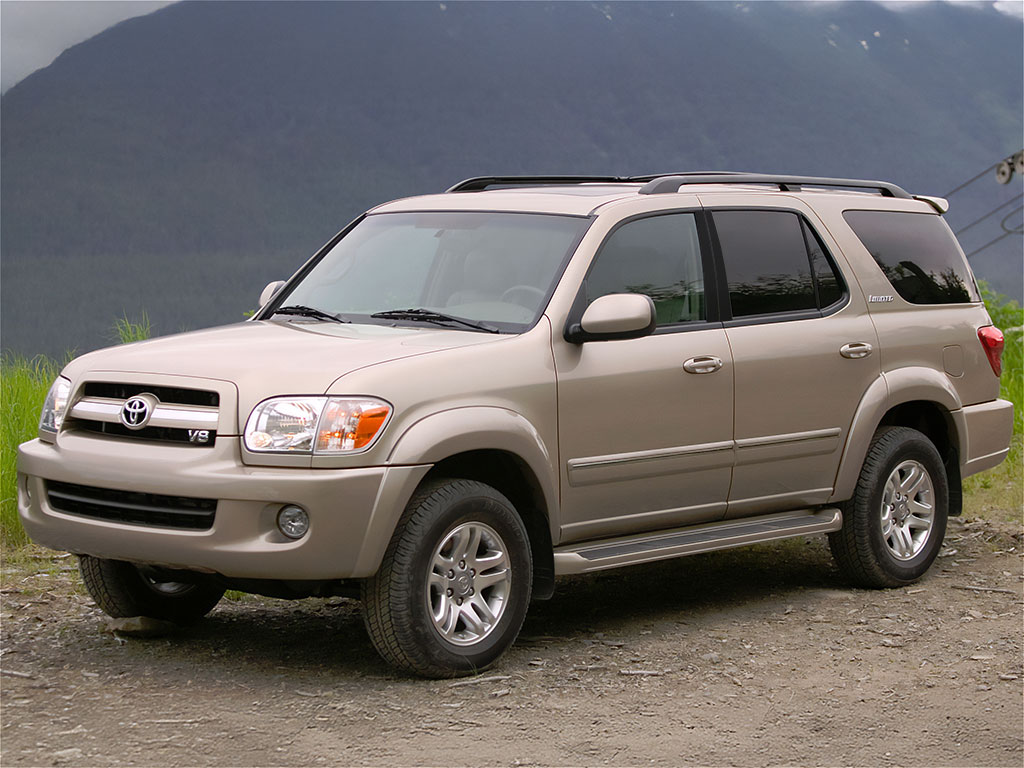 Toyota Sequoia 2001-2007 Matte Black Pillar Trim