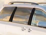 Toyota Sienna 2011-2020 Brushed Aluminum Black Pillar Cover Diagram