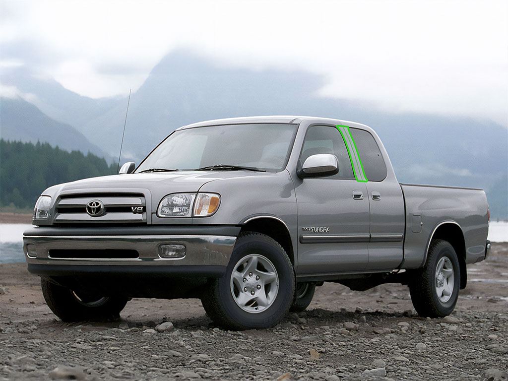 Toyota Tundra 2000-2006 Access / Extended Cab Pillar Post Trim Installation Location