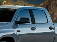 Toyota Tundra 2007-2021 (Access / Double / Extended) Brushed Aluminum Black Pillar Cover Diagram