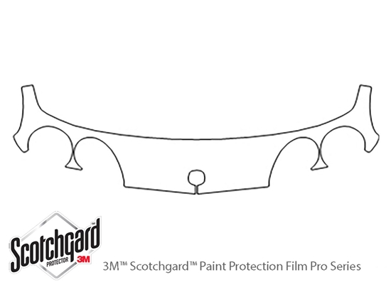 Acura Integra 1998-2001 3M Clear Bra Bumper Paint Protection Kit Diagram