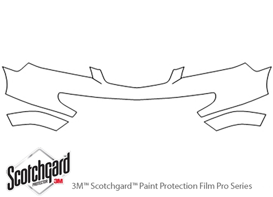 Acura MDX 2001-2003 3M Clear Bra Bumper Paint Protection Kit Diagram