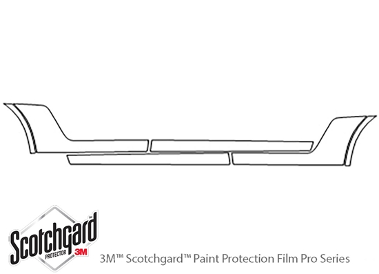 Acura MDX 2007-2013 3M Clear Bra Door Cup Paint Protection Kit Diagram