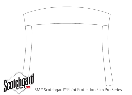 Acura MDX 2007-2013 3M Clear Bra Door Cup Paint Protection Kit Diagram