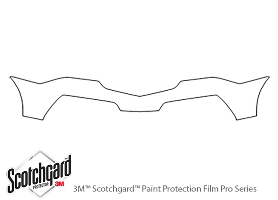 Acura MDX 2010-2013 3M Clear Bra Bumper Paint Protection Kit Diagram