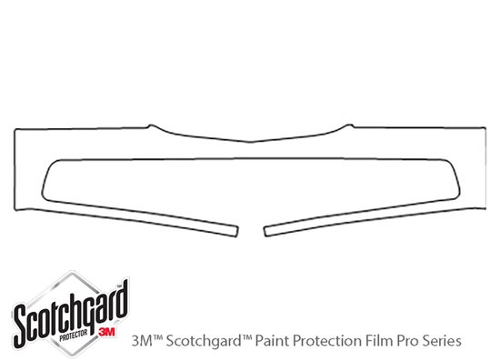 Acura RL 1999-2004 3M Clear Bra Bumper Paint Protection Kit Diagram