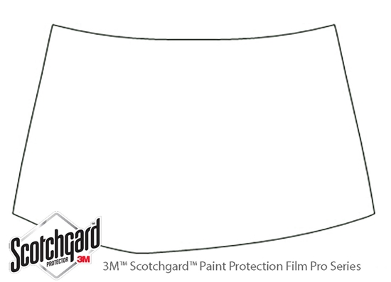 Acura RSX 2002-2006 3M Clear Bra Hood Paint Protection Kit Diagram