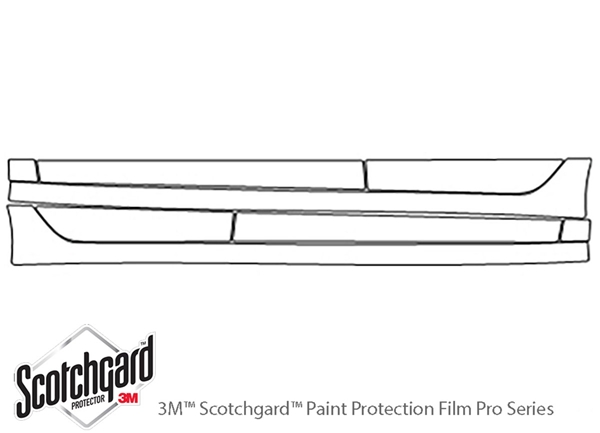 ##LONGDESCRIPTIONNAME2## 3M Clear Bra Door Splash Paint Protection Kit Diagram