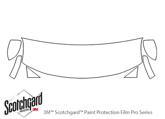 Alfa Romeo 4C 2016-2020 3M Clear Bra Hood Paint Protection Kit Diagram