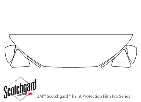 Audi A4 2017-2024 3M Clear Bra Hood Paint Protection Kit Diagram