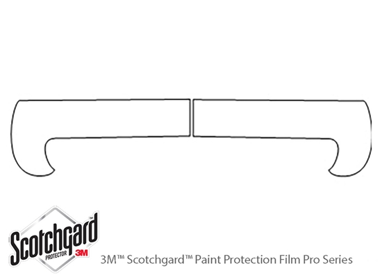 Audi A6 1995-1998 3M Clear Bra Bumper Paint Protection Kit Diagram