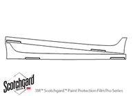Audi A6 2016-2024 3M Clear Bra Door Cup Paint Protection Kit Diagram