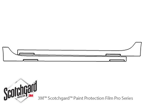 Audi A7 2012-2015 3M Clear Bra Door Cup Paint Protection Kit Diagram