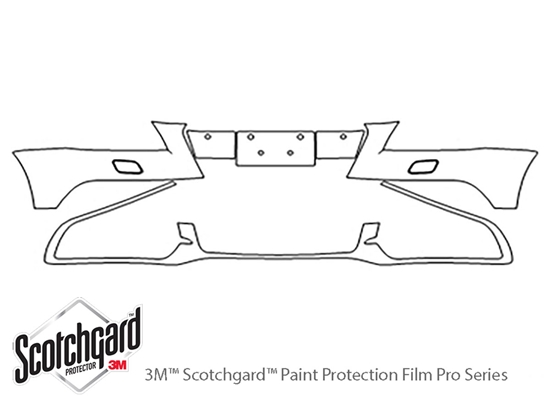 Audi Q5 2013-2017 3M Clear Bra Bumper Paint Protection Kit Diagram