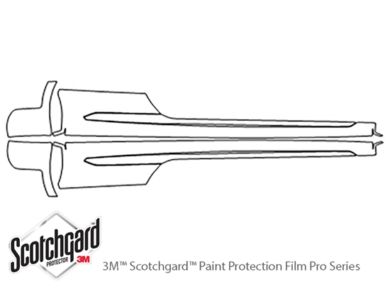 Audi RS5 2018-2023 3M Clear Bra Door Cup Paint Protection Kit Diagram