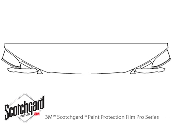 Audi RS7 2016-2022 3M Clear Bra Hood Paint Protection Kit Diagram