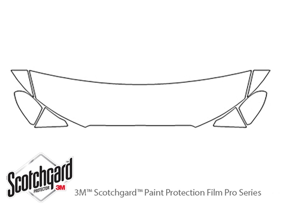 Audi S6 2016-2024 3M Clear Bra Hood Paint Protection Kit Diagram