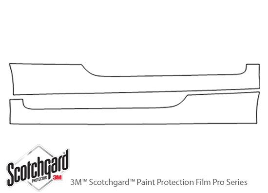 Audi TTS 2009-2013 3M Clear Bra Door Cup Paint Protection Kit Diagram