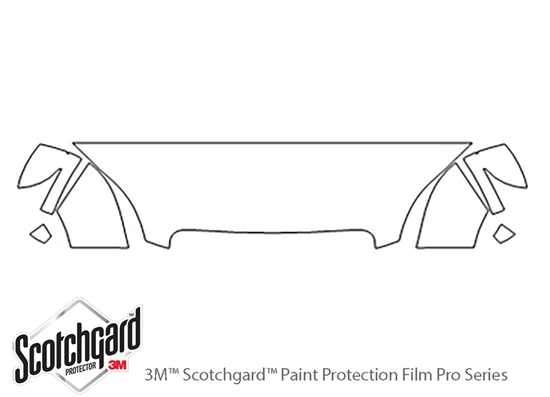 Audi TTS 2012-2015 3M Clear Bra Hood Paint Protection Kit Diagram