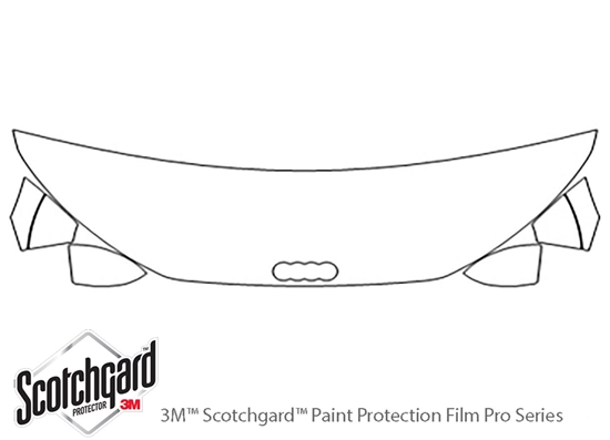 Audi TTS 2017-2018 3M Clear Bra Hood Paint Protection Kit Diagram