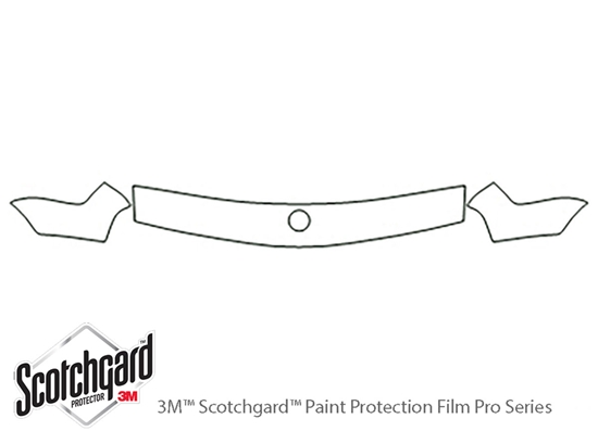 BMW 5-Series 1989-1995 3M Clear Bra Hood Paint Protection Kit Diagram